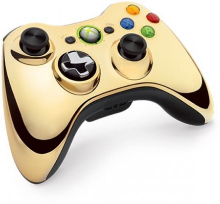   Wireless Controller  Xbox 360 Chrome Gold ( ) (Xbox 360) USED / 