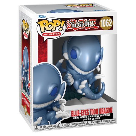 фигурки Фигурка Funko POP! Animation: Голубоглазый Мультяшный Дракон (Blue-Eyes Toon Dragon (MT)) Югио! (Yu-Gi-Oh!) (57648) 9,5 см