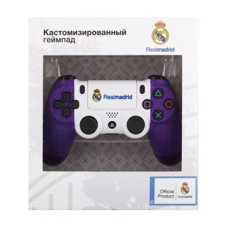  Геймпад беспроводной (кастомизированный) Sony DualShock 4 Wireless Controller (FC Real Madrid) ФК Реал Мадрид «Один клуб, один цвет» RAINBO (PS4) 
