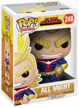 фигурки Фигурка Funko POP! Animation: Всемогущий (All Might) Моя Геройская Академия (My Hero Academia) (12381) 9,5 см