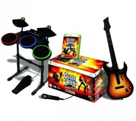 Guitar Hero: World Tour Band Bundle ( +  +  + ) (Xbox 360)