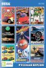 Сборник игр 9 в 1 AB-9001 TOP GEAR 2 / ROAD RASH 3 / H.Q 2 / LOTUS Русская Версия (16 bit)