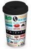 Кружка для путешествий Pyramid: Инфографика (Iconographic) Друзья (Friends) (Travel Mugs MGT23228) 340 мл