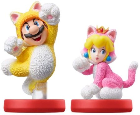 Amiibo:  : - (Cat Mario) + - (Cat Peach) (Super Mario Collection)