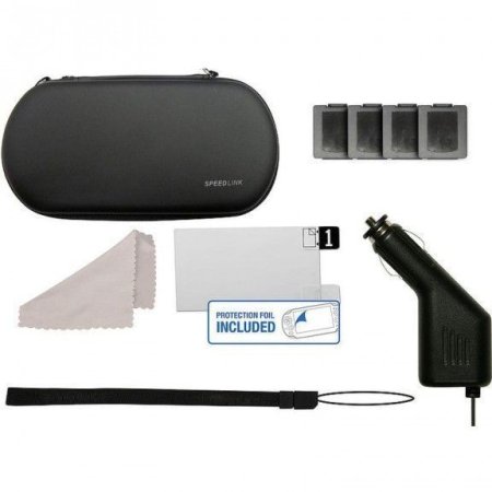 Набор SpeedLink 8 в 1 (Starter Kit Power Edition) Черный (PS Vita)