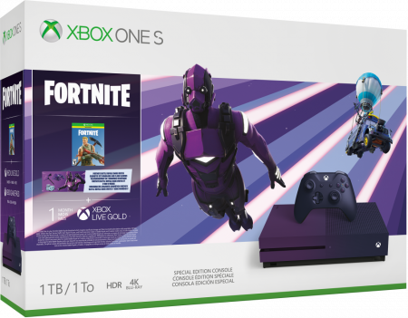   Microsoft Xbox One S 1Tb Eur  + Fortnite Battle Royale 