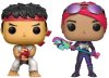 Набор из двух фигурок Funko POP! Games: Рю и Бомбистка-Идеалистка (Ryu & Brite Bomber) Фортнайт (Fortnite) (61189) 9,5 см