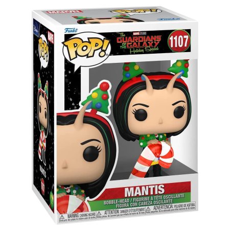 фигурки Фигурка Funko POP! Bobble: Богомол (Mantis) Марвел: Стражи Галактики Праздничный спецвыпуск (Marvel: Guardians Of The Galaxy HS) ((1107) 64331) 9,5 см