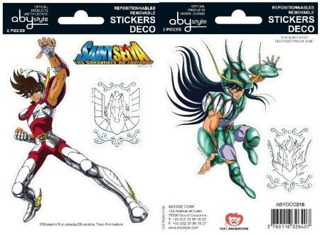 Наклейки ABYstyle: Пегас Сейя и Дракон Ширю (Pegasus/Shiryu) Рыцари Зодиака (Saint Seiya) (ABYDCO216)
