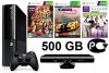 Игровая приставка Microsoft Xbox 360 Slim E 500Gb Rus Black + Kinect Сенсор движений + Сборник Kinect Adventures 5 игр + Forza Horizon + Kinect Sports