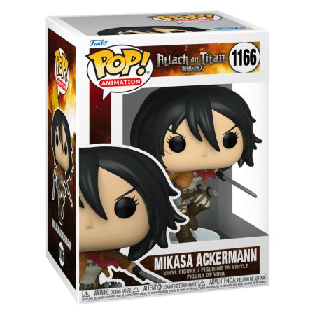 фигурки Фигурка Funko POP! Animation: Микаса Акерман с мечами (Mikasa Ackerman w/Swords) Атака Титанов Сезон 4 (Attack On Titan Season 4) ((1166) 57981) 9,5 см