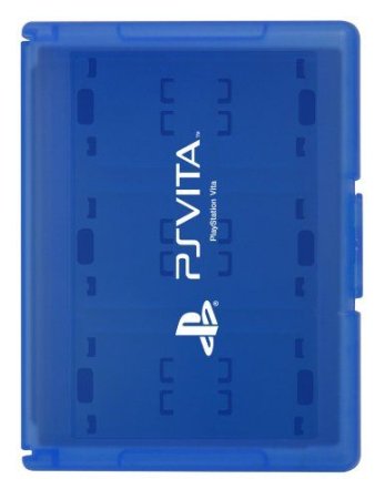 Кейс для 24 катриджей и карт памяти (Game Case) Синий (PS Vita)