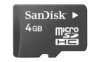 MicroSD Карта памяти 4GB SanDisk Class 4 без адаптера (PC) 