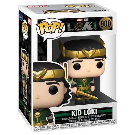 фигурки Фигурка Funko POP! Bobble: Кид Локи (Kid Loki) Марвел Локи (Marvel Loki) ((900) 55746) 9,5 см