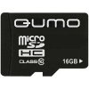 MicroSD Карта памяти 16GB Qumo Class 10 +SD адаптер (PC) 