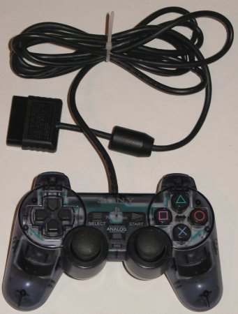 Геймпад проводной Sony DualShock 2 (Clear Grey) Прозрачный Серый Оригинал (PS2) (OEM) для Sony PS2