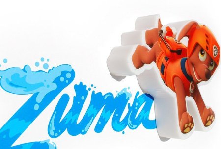  Светильник 3D 3DLightFX: Щенячий патруль: Маленькая Зума (Paw Patrol: Zuma Mini)