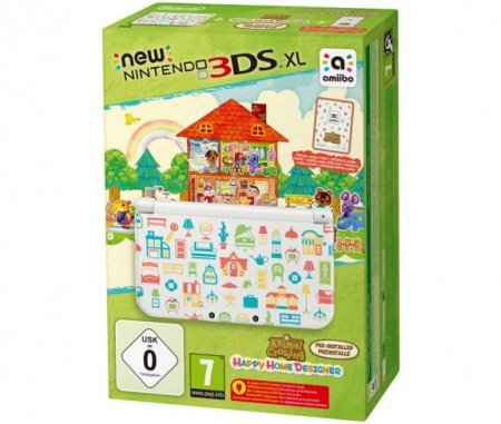     New Nintendo 3DS XL Animal Crossing +  Animal Crossing: Happy Home Designer Nintendo 3DS