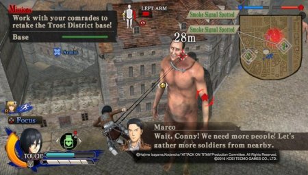 Игра Attack on Titan (A.O.T)(Атака на Титанов) Wings of Freedom (PS4) Playstation 4