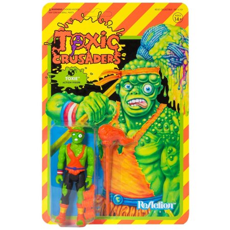Подвижная фигурка Super7 ReAction figures: Токси (Toxie) Токсичные крестоносцы (Toxic Crusader) (TOXCW01-TOX-01) 9,5 см