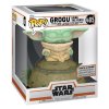 Фигурка Funko POP! Deluxe Bobble: Грогу использует силу с подсветкой и звуком (Grogu Using the Force (SFX)) Звездные войны: Мандалорец (Star Wars: The Mandalorian) ((485) 58390) 12 см