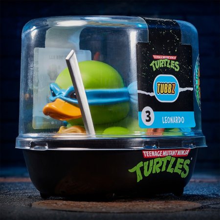 Фигурка-утка Numskull Tubbz: Леонардо (Leonardo) Черепашки-ниндзя (Teenage Mutant Ninja Turtles TMNT) 9 см Персонажи игр