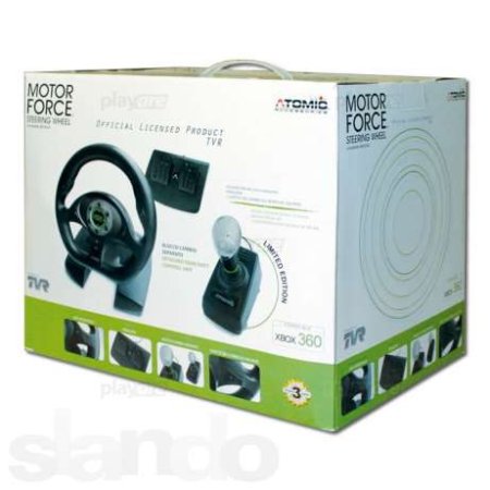 Руль Atomic TVR Motor Force с обратной связью (Xbox 360) 