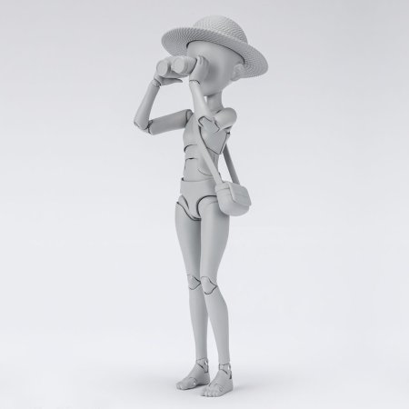 Фигурка Bandai Tamashii Nations S.H.Figuarts: Тело Чан с множеством точек артикуляции Вер. Серый (Body Chan Edition Dx Set (Gray Color Ver.)) Кен Сугимори (Ken Sugimori) (621030) 13 см 