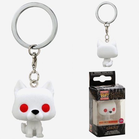   Funko Pocket POP! Keychain:   (Game of Thrones)  (Ghost) (45044-PDQ) 4 