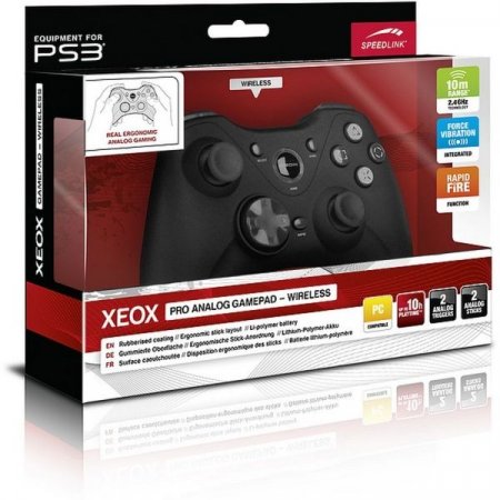   SPEEDLINK XEOX Pro Analog Gamepad-Wireless (SL-4446-BK) PS3/WIN  