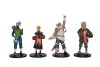 Набор из 4 фигурок Kakashi, Jiraiya, Naruto, KillerB из аниме Naruto