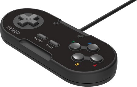 Геймпад проводной Retro-Bit Legacy 16 Wired Controller with USB Port Platinum Collection Classic Black (RB-UNI-2189) (PC/Switch/MAC)