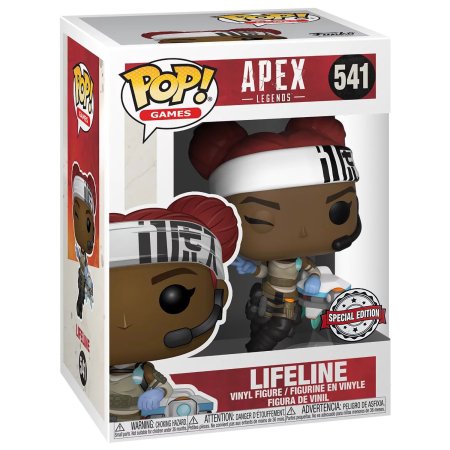 фигурки Фигурка Funko POP! Games: Лайфлайн (Lifeline (Exc)) Апекс Ледженс (Apex Legends) ((541) 46215) 9,5 см