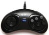 Геймпад проводной 16 bit Super Drive 2 Controller узкий разъем 9 Pin (Черный) (16 bit)