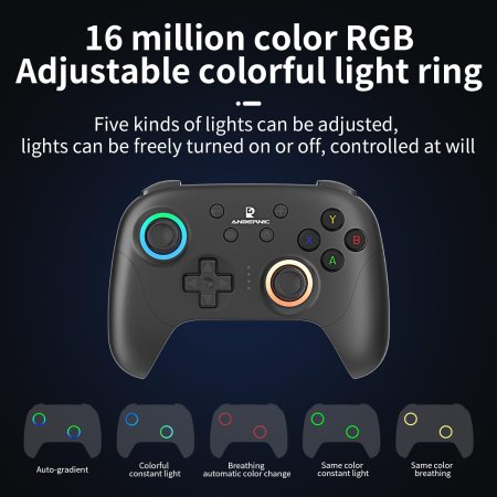 Геймпад беспроводной Anbernic (RG P01) Черный (Black) (Switch/PC/Android/IOS)