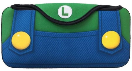 Чехол-сумка для хранения и перевозки Quick Pouch Collection «Luigi» (Синий/Зеленый) (Switch)