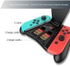 Подзаряжающий держатель для контроллеров Joy-Con + хранение картриджей iPega (PG-SW060B) (Switch)