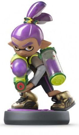Amiibo: Интерактивная фигурка Инклинг-мальчик (фиолетовый) (Inkling Boy Purple) (Splatoon Collection)