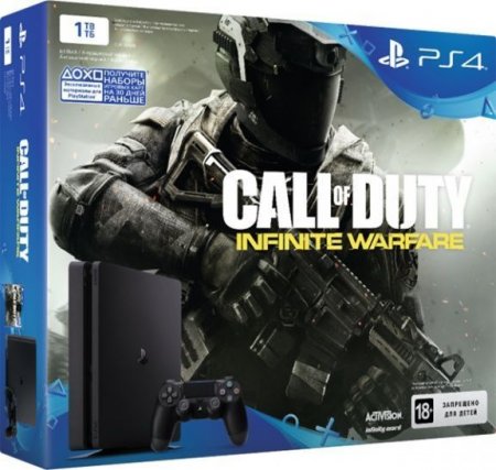   Sony PlayStation 4 Slim 1Tb Rus  + Call of Duty: Infinite Warfare 