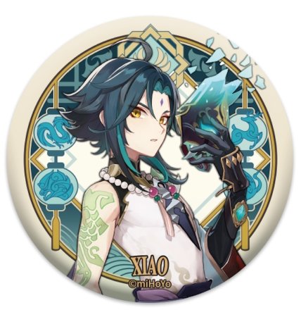 Значок Genshin Impact Liyue Harbour Character Can Badge: Сяо (Xiao) Геншин Импакт (Genshin Impact) (6972957482793) 7,5 см