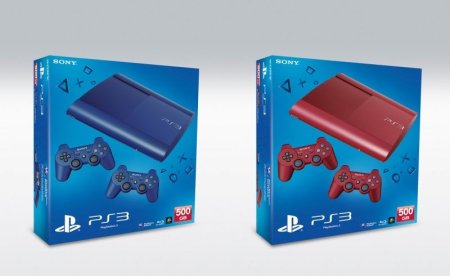 Игровая приставка Sony PlayStation 3 Super Slim (500 Gb) Rus Blue + Дополнительный контроллер синий Sony PS3