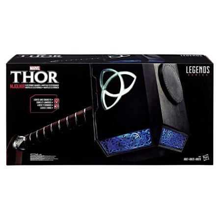 Электронный молот Hasbro: Молот Тора Мьельнир (Thor Mjolnir Hammer) Марвел: Мстители (Marvel: Avengers) (C1881) Реплика 50 см