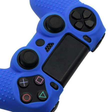  Защитный силиконовый чехол Controller Silicon Case (Non-Slip) для геймпада Sony Dualshock 4 Wireless Controller (Синий) (PS4) 