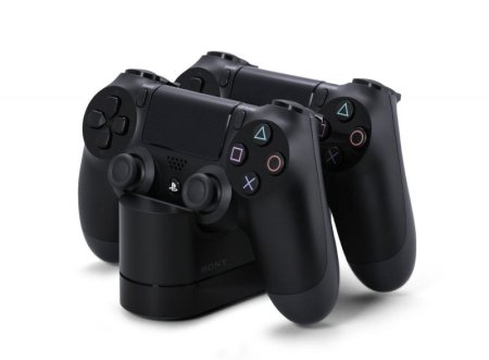  Зарядная станция для 2-х геймпадов черная (PS4 FAT/SLIM/PRO) 