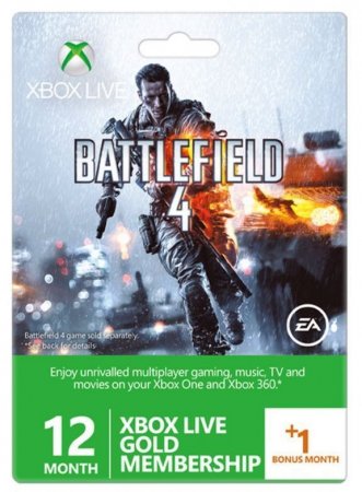 Xbox LIVE Gold   12+1  + Battlefield 4 (Xbox 360) 