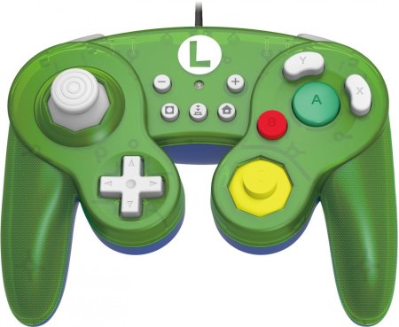 Геймпад проводной Hori Battle Pad Luigi HORI (NSW-136U) (Switch)