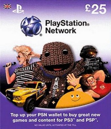 Карта оплаты PlayStation Network (25 фунтов) (PS Vita)