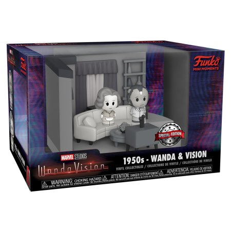 фигурки Фигурка Funko Mini Moments: Гостиная 50-х годов Ванда и Вижн (Living Room 50s Wanda & Vision (Exc)) Марвел: Ванда/Вижн (Marvel WandaVision) (60664) 4,5 см
