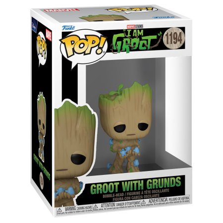   Funko POP! Bobble:    (Groot With Grunds)    (Marvel I Am Groot) ((1194) 70652) 9,5 