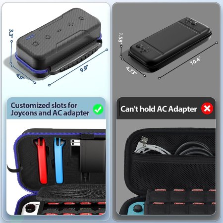 Чехол-сумка Carry Case Oivo (IV-SW188) Blue (Синий) (Switch/Switch OLED)